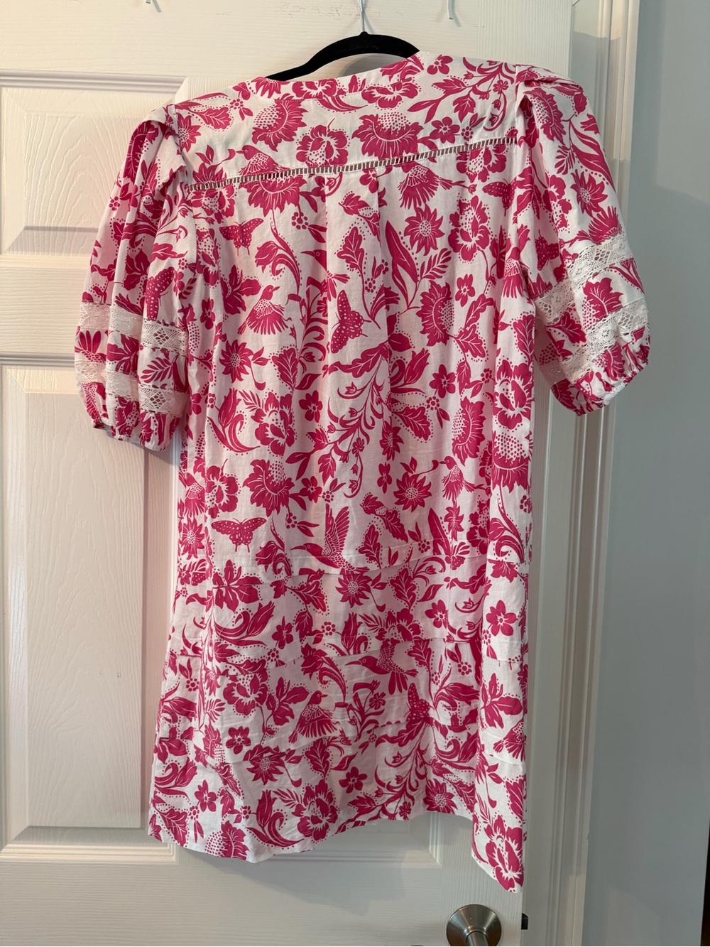 Pinch White Dress with Pink Floral Print - Picture 2 of 4